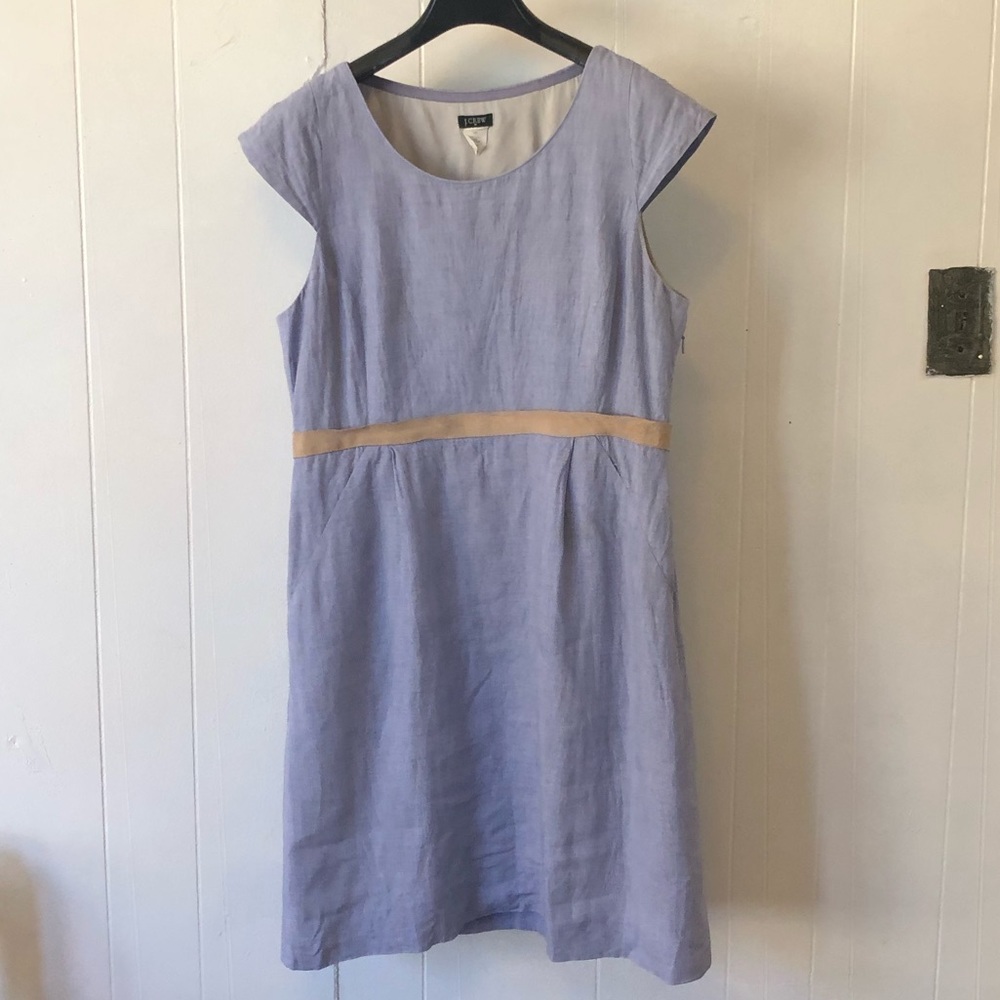 J. Crew Cap Sleeve Linen Dress